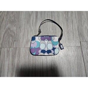 Coach Blue Purple Optic Wallet